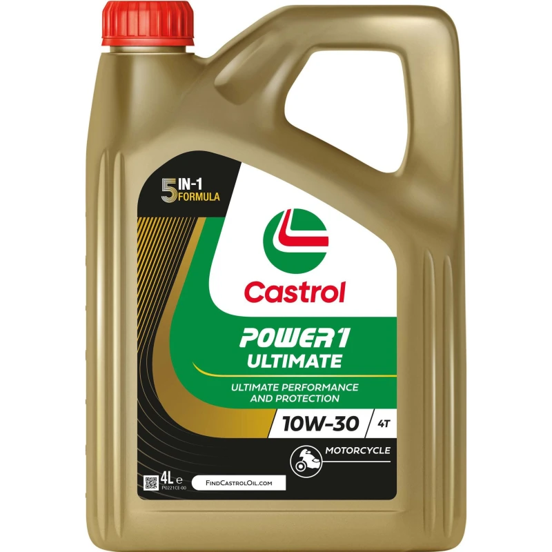 Image of Castrol 15FFEA Engine oil Castrol POWER1 ULTIMATE 4T 10W-30 Capacity: 4l Engine Oil (1862)