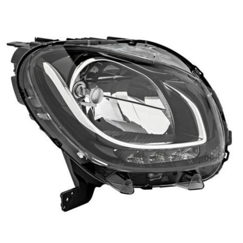 Image of VALEO 045462 Headlights without LED control unit for low beam/high beam, Right, without motor for headlamp levelling Headlight (259)