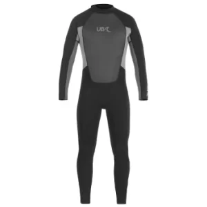 Image of UB Mens Blacktip Mono Long Wetsuit Black/Grey XXLarge