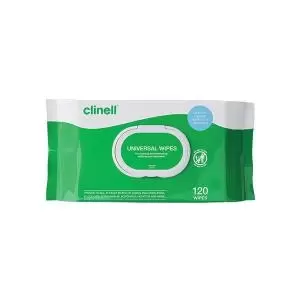 image of Clinell Universal Wipes Pack of 120 BCW120 CL54009