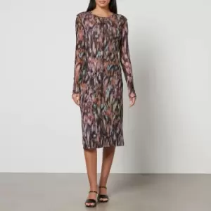 Image of Paul Smith Printed Mesh Midi Dress - M