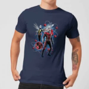Image of Ant-Man And The Wasp Particle Pose Mens T-Shirt - Navy - L