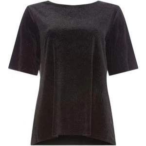 Label Lab Velvet shimmer tee - Black