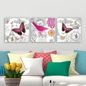 Image of P3133 Multicolor Decorative Canvas Painting (3 Pieces)