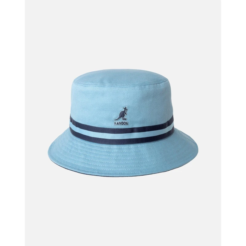 Image of Kangol Stripe Bucket Hat LT Blue unisex Small