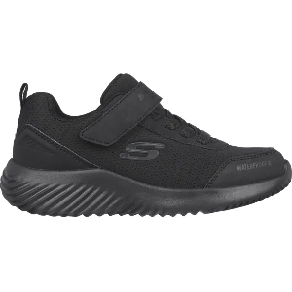 image of Skechers Boys Bounder Lightweight Dripper Drop Trainers UK Size 3 (EU 36) Black SKE2284-BBK-3