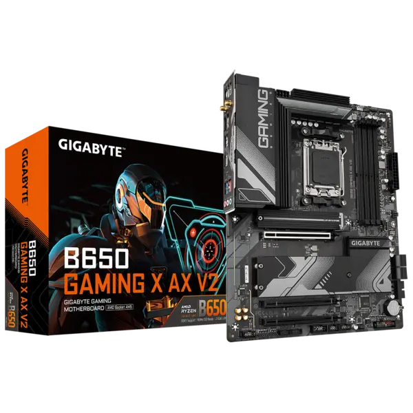 image of Gigabyte B650 GAMING X AX V2 AMD Ryzen DDR5 ATX WIFI Motherboard - Socket AM5