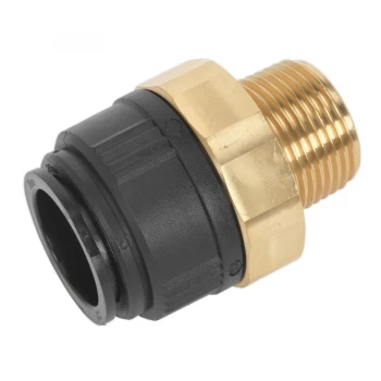 image of SEALEY CAS28BSA Straight Adaptor 28mm x 1"BSPT Brass (MM012808N)