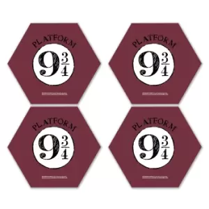 Image of Harry Potter Platform 9 3/4 Hexagonal Coaster Set