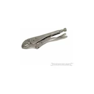 Image of Silverline Self Locking Pliers 220mm Curved PL100
