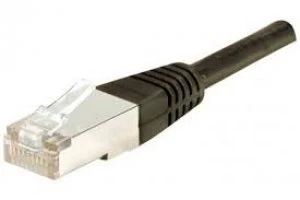 Patch Cord RJ45 CAT.5e F/UTP Black - 2m Full Copper