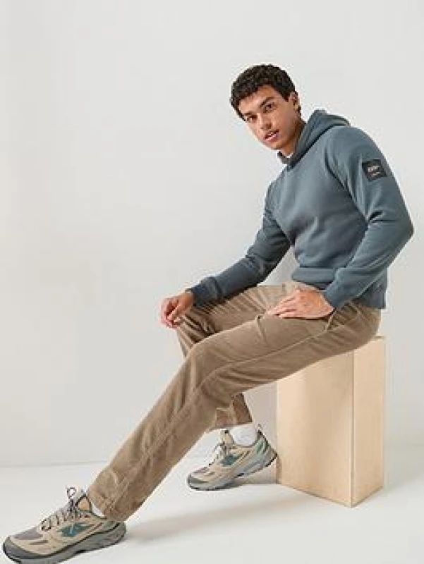 Image of jack & jones Cleveland Hoodie grey blue Polyester cotton S