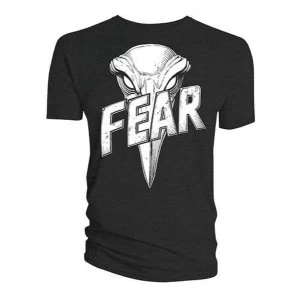 Image of Judge Dredd & 2000 AD - Judge Dredd Judge Fear Giant Badge Mens Large T-Shirt - Black