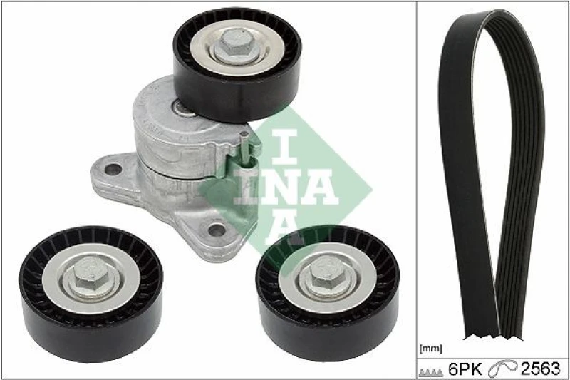 Image of V-Ribbed Belt Set INA 529 0191 10