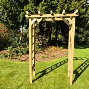 Image of Hawthorn 3 Foot Rose Arch, Wood
