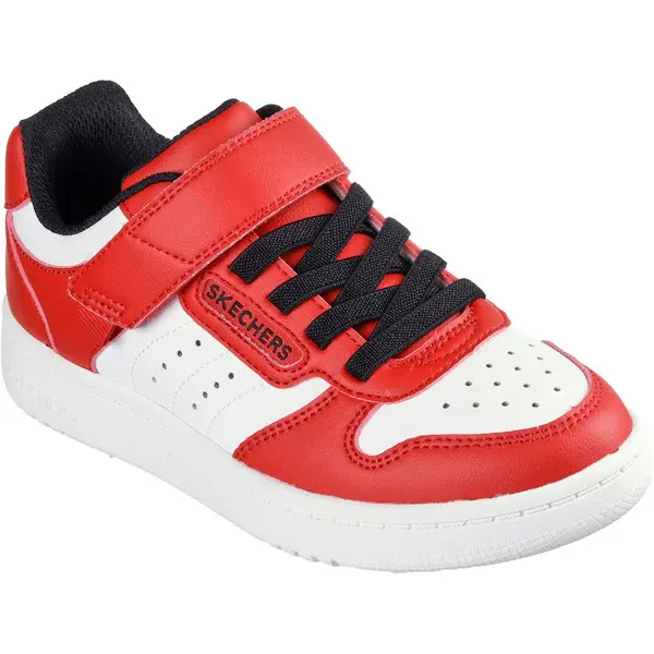 Image of Skechers Boys Quick Street Leather Upper Trainers UK Size 4 (EU 37)