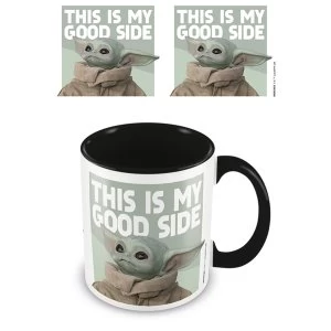 Image of Star Wars: The Mandalorian - Good Side Black 11oz/315ml Coloured Inner Mug