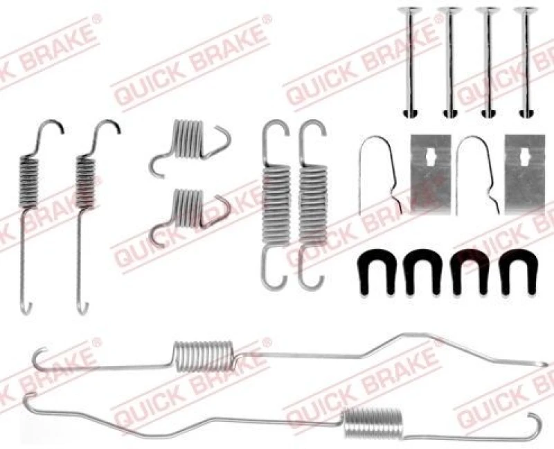 Image of QUICK BRAKE Brake shoe fitting kit QUICK BRAKE 105-0694