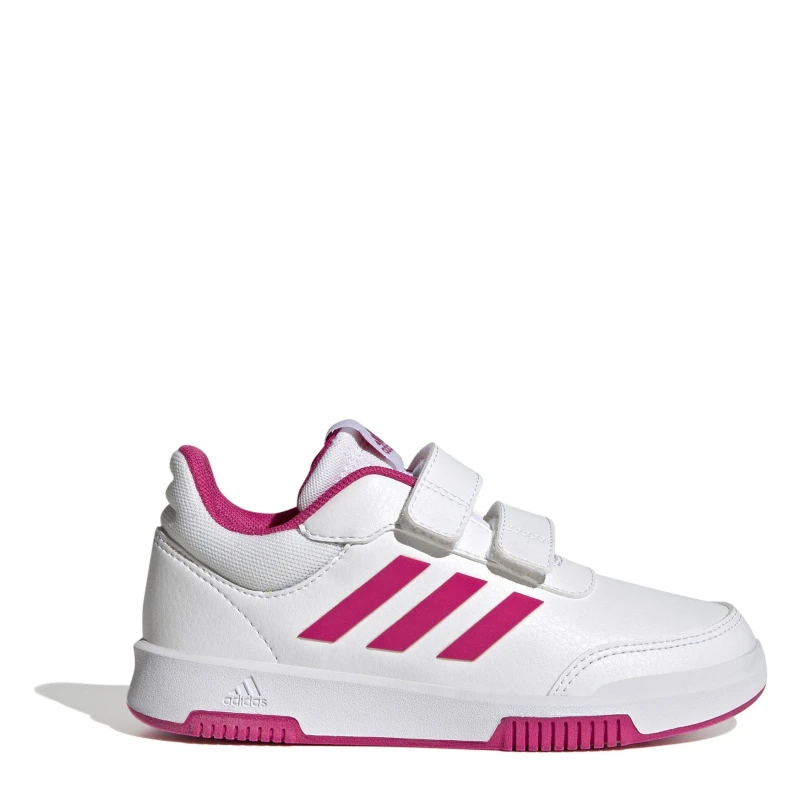 Image of adidas White & Pink Tensaur Sport Girls Junior Trainers White & Pink UK 1 (EU 33)