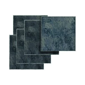 Image of Wickes Vinyl Tiles Black Slate 305 x 305mm 11 Pack