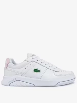 Image of Lacoste Game Advance 0722 Trainers, White/Pink, Size 3, Women