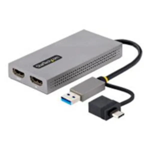 image of StarTech.com USB to Dual HDMI Adapter 107B-USB-HDMI