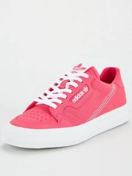 Image of Adidas Originals Continental Vulc Junior Trainer - Pink