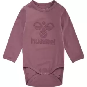 Image of Hummel FastWo Baby Bodysuit Long Sleeve - Pink