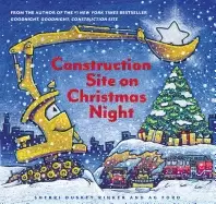 Image of construction site on christmas night