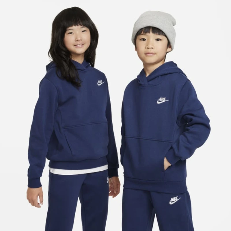 Image of Nike Kid's Hoodies - Blue - Size L