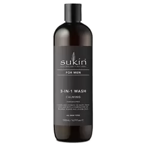 image of Sukin 3-In-1 Body Wash for Men - Calming