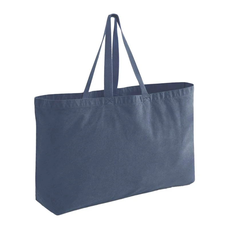 Image of Westford Mill Womens Garment Dyed Oversized 36L Tote Bag in Mid Blue Mid Blue Female One Size