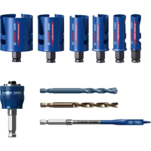 Image of Bosch Expert 10 Piece Construction Material Hole Saw Set