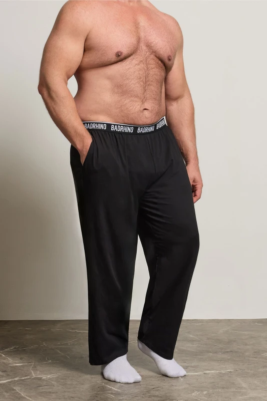 Image of BadRhino BadRhino Men Lounge Trousers in Black Size: 2X-large Black XXL Male 5063110103813