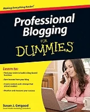 Image of professional blogging for dummies