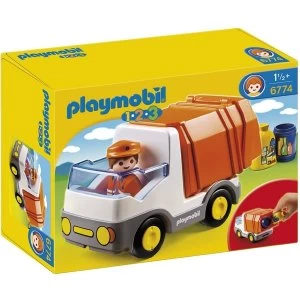 Image of Playmobil 1.2.3 Recycling Truck with Sorting