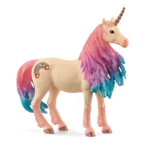 image of SCHLEICH Bayala Marshmallow Unicorn Mare Toy Figure, 5 to 12 Years, Multi-colour (70723)