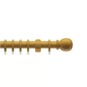 Image of Complete Wooden Curtain Pole Set