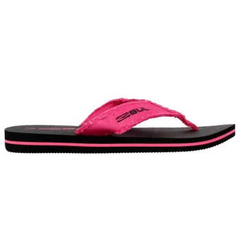 image of Gul Krait Flip Flops Juniors - Black/Pink