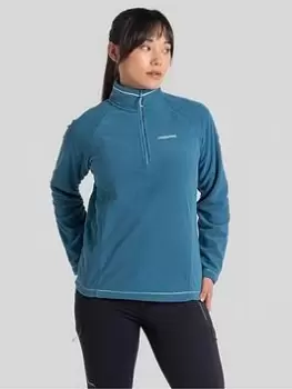 Image of Craghoppers Miska Vi Half Zip Fleece Top - Blue Size 14, Women