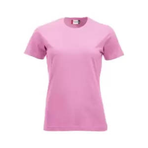 Image of Clique Womens/Ladies New Classic T-Shirt (S) (Bright Pink)