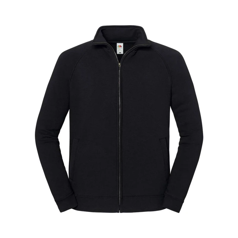 Image of Fruit of the Loom Mens Sweat Jacket in Black Size: 3XL Black Male 3XL