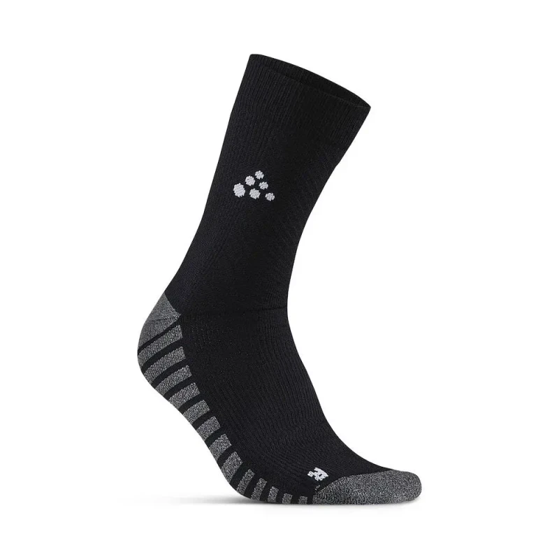 Image of Non-slip mid-length socks Craft Progress Noir Unisex 46/48
