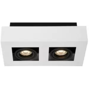 Italux Casemiro - Modern Surface Mounted White, Black 2 Light , GU10