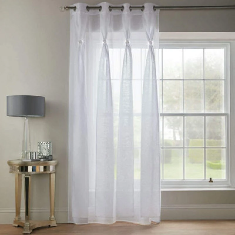 Image of Luxury Living Diana Dolly Voile Semi-Sheer Eyelet Curtain Panel
