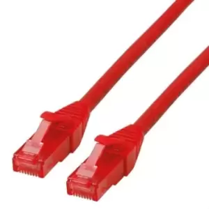 Image of Roline Red Cat6 Cable, U/UTP, Male RJ45, Terminated, 3m