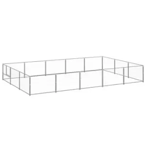 Image of Vidaxl Dog Kennel Silver 15 M Steel