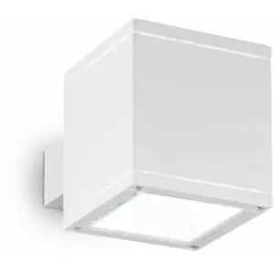 image of 01-ideal Lux - SNIF SQUARE white wall light 1 bulb