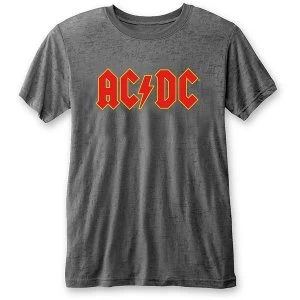 Image of AC/DC - Logo Unisex Large T-Shirt - Grey