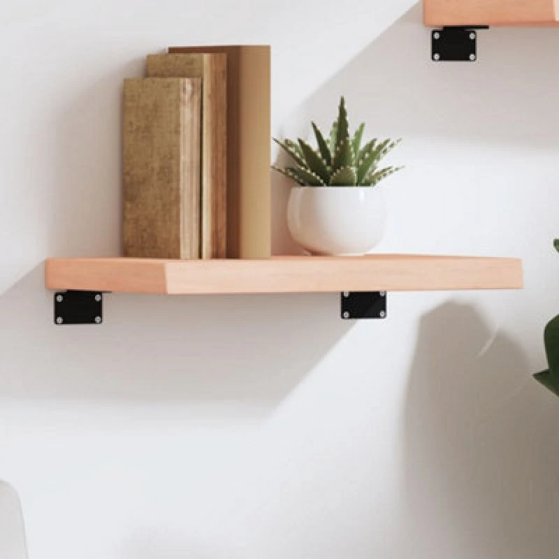 Image of VIDAXL Vidaxl - Wall Shelf 40x30x(2-4) cm Untreated Solid Wood Oak 8720845812287
